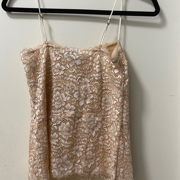 Cosabella Beige and White Lace Camisole - Picture 2 of 3